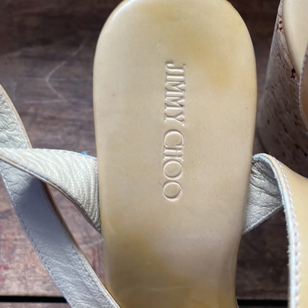Jimmy Choo Wedges sz 38 1/2 incl orig box and dust bag - Picture 6 of 13
